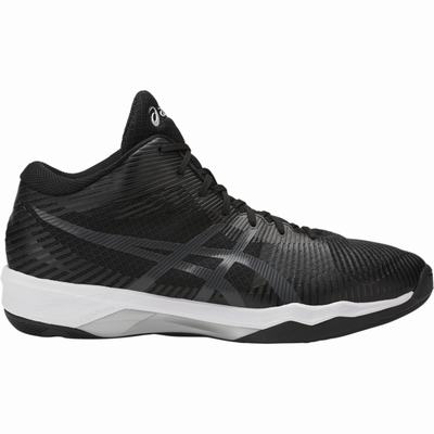 Férfi Asics Volley Elite FF Mt Röplabda Cipő AS0859346 Fekete/Sötét Szürke